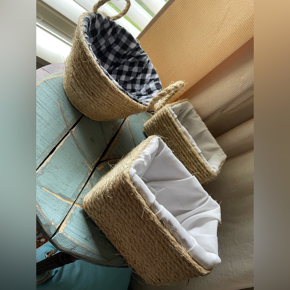 COPY - You get 3…Handmade. Felt on bottom. Linen lined